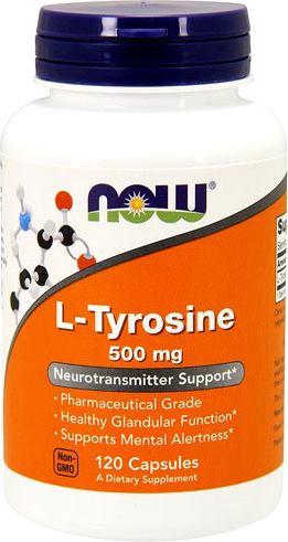 Тирозин NOW L-Tyrosine 500mg 120 caps