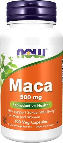 Экстракт из корня маки NOW Maca 500 мг