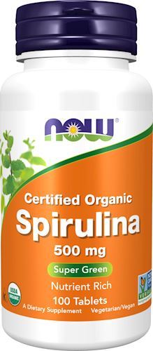 Спирулина NOW Spirulina 500 мг 100 таб