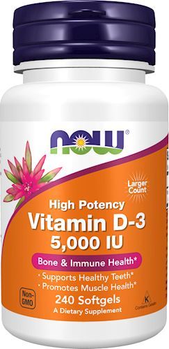 Витамин Д3 NOW Vitamin D-3 5000 IU