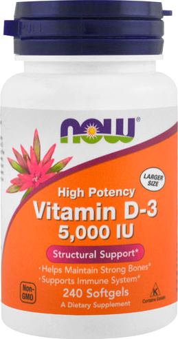 Витамин Д3 NOW Vitamin D-3 5000 IU