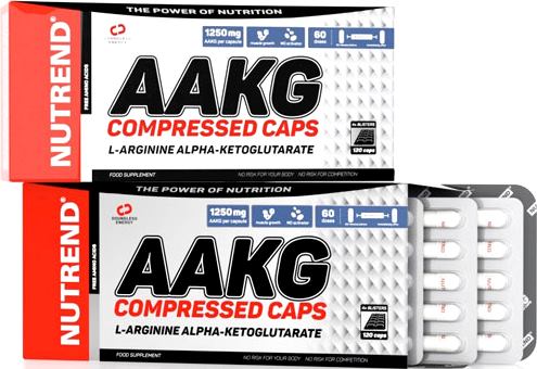 Аргинин альфа-кетоглютарат Nutrend AAKG Compressed Caps