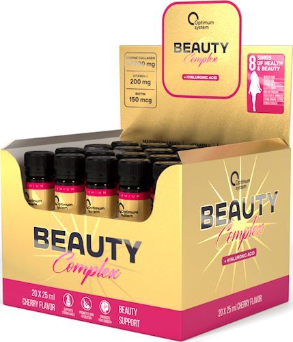 Комплекс коллагена Optimum System Beauty Complex Gold Series в бутылочках в жидком виде Комплекс коллагена Optimum System Beauty Complex Gold Series в бутылочках в жидком виде