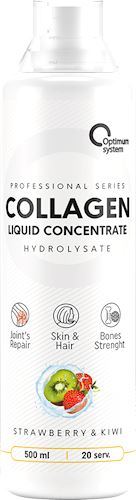 Жидкий гидролизованный говяжий коллаген Optimum System Collagen Liquid Concentrate 500 мл