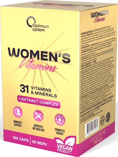 Мультивитамины для женщин Optimum System Womens Vitamins Gold Series