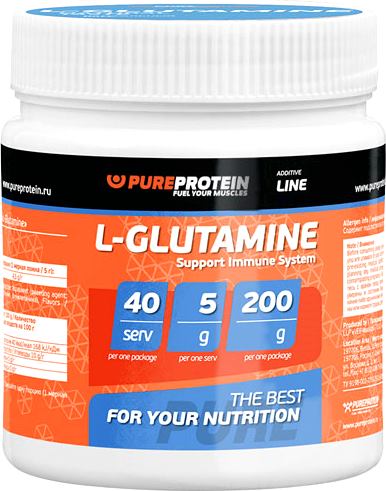Глютамин PureProtein L-Glutamine Additive Line