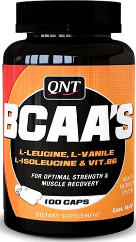 BCAA аминокислоты QNT BCAAs 100 капс