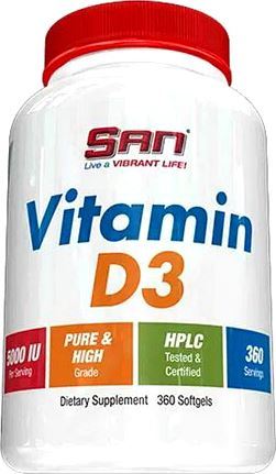 Витамин Д3 SAN Vitamin D3 360 softgels