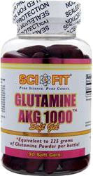 Глютамин Sci Fit Glutamine AKG 1000 90 soft gels
