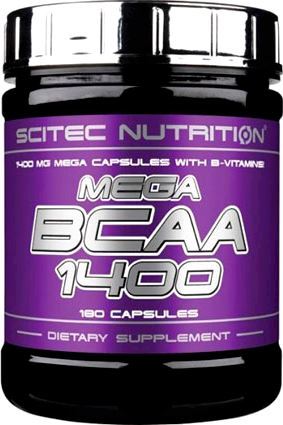 Аминокислоты Scitec Nutrition Mega BCAA 1400 180 капс