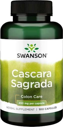 Каскара Саграда экстракт Swanson Cascara Sagrada 450 мг 100 капс