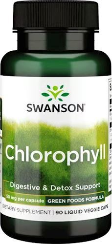 Хлорофилл Swanson Chlorophyll 50 мг 90 жидких капсул