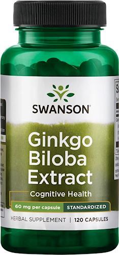 Гинкго билоба Swanson Ginkgo Biloba Extract 60 мг