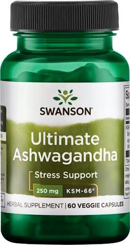 Ашваганда экстракт Swanson Ultimate Ashwagandha 250 mg KSM-66 60 капс