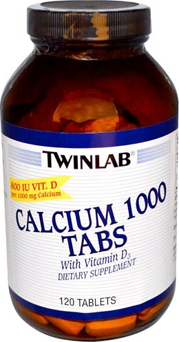 Кальций с витамином Д Twinlab Calcium 1000 with Vitamin D