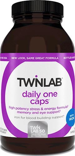 Витамины Twinlab Daily One Caps с железом