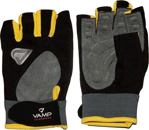 Спортивные перчатки Vamp Black Yellow Gloves