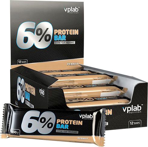 Протеиновые батончики Vplab 60% Protein bar (VP laboratory)