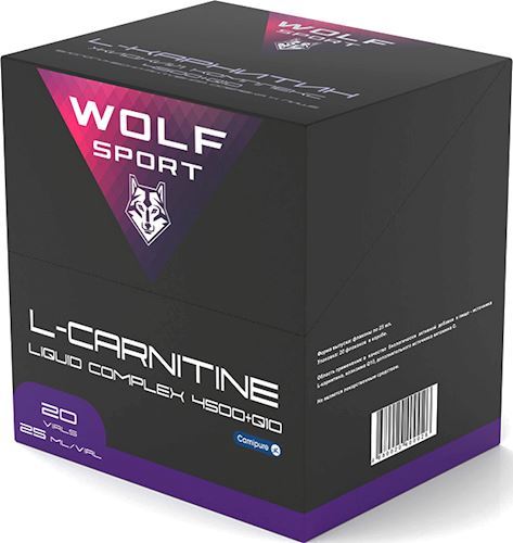 Карнитин WOLF SPORT L-Carnitine Liquid Complex 4500 Q10