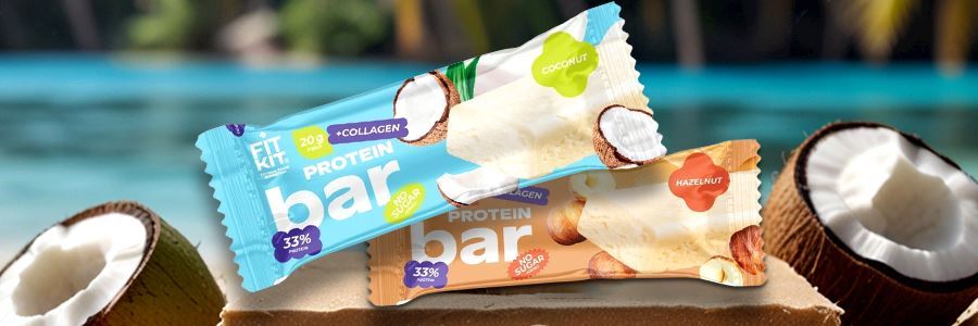 Батончик FIT KIT Protein Bar Collagen