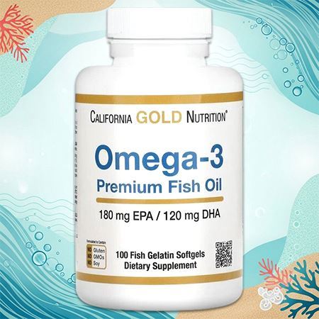 Рыбий жир California Gold Nutrition Omega-3 Premium Fish Oil