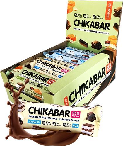 Протеиновые батончики Chikalab Chikabar