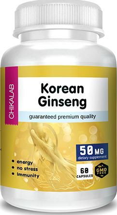 Экстракт женьшеня Chikalab Korean Ginseng