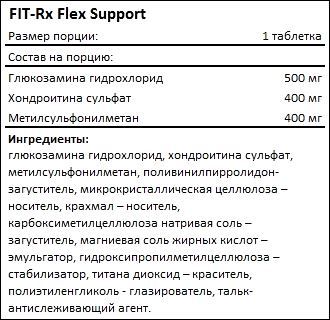 Состав FIT-Rx Flex Support