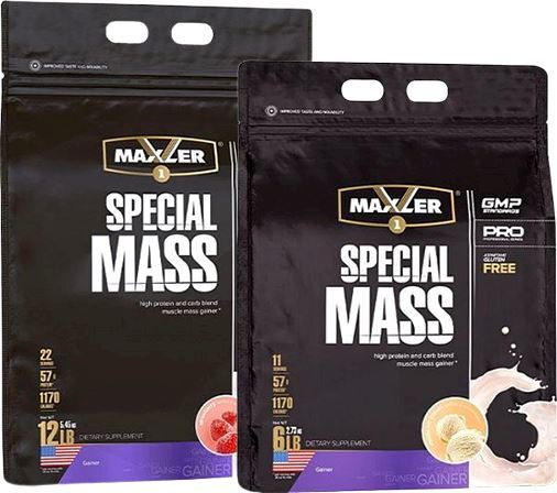 Высококалорийный гейнер Special Mass Muscle Mass Gainer от Maxler