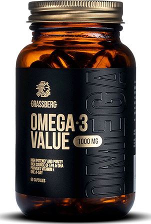 Рыбий жир Grassberg Omega-3 Value 1000 мг