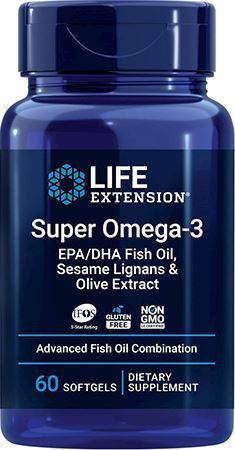 Life Extension Super Omega-3 EPA DHA с Лигнанами Кунжута и Экстрактом Оливы