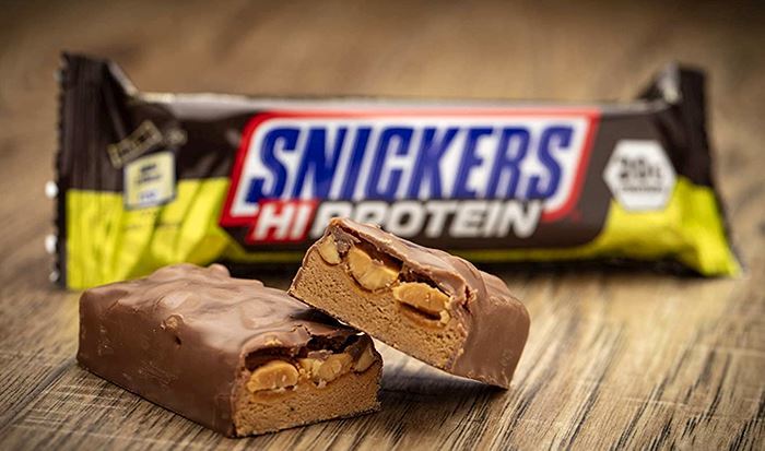 Разрез Snickers Hi Protein