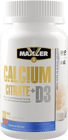 Maxler Calcium Citrate Plus D3