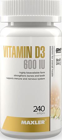 Витамин Д3 Maxler Vitamin D3 600 ME