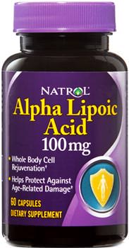 Альфа липоевая кислота Alpha Lipoic Acid от Natrol