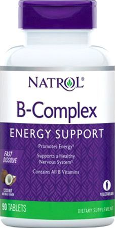 Витамины группы Б B-Complex Fast Dissolve от Natrol