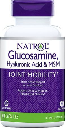 Natrol Glucosamine Hyaluronic Acid MSM