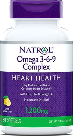 Омега-3 жирные кислоты Omega 3-6-9 Complex от Natrol