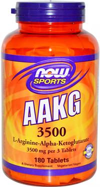 Аргинин-альфа-кетоглютарат AAKG 3500 от NOW Sports