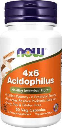 Комплекс пробиотиков Acidophilus 4x6 от NOW