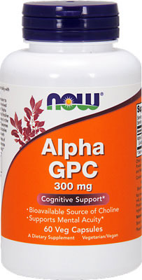 Холин Alpha GPC 300mg от NOW