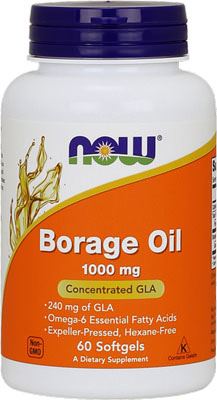 Масло огуречника Borage Oil 1000mg от NOW