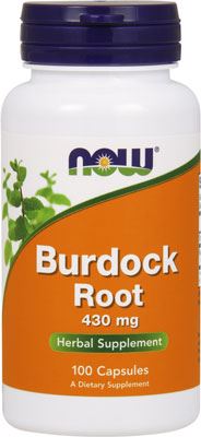 Экстракт из корня лопуха Burdock Root 430mg от NOW