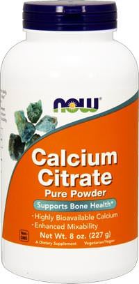 Кальций Calcium Citrate Pure Powder от NOW