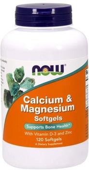 Кальций магний Calcium Magnesium Softgels от NOW