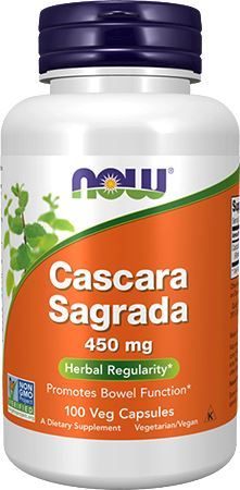 Улучшение пищеварения Cascara Sagrada 450mg от NOW