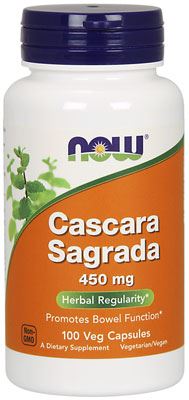 Улучшение пищеварения Cascara Sagrada 450mg от NOW
