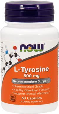 Тирозин NOW L-Tyrosine 500mg