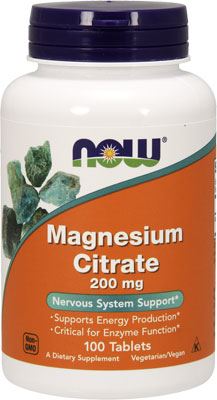 Магний Magnesium Citrate 200mg от NOW