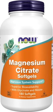 Магний Magnesium Citrate Softgels от NOW